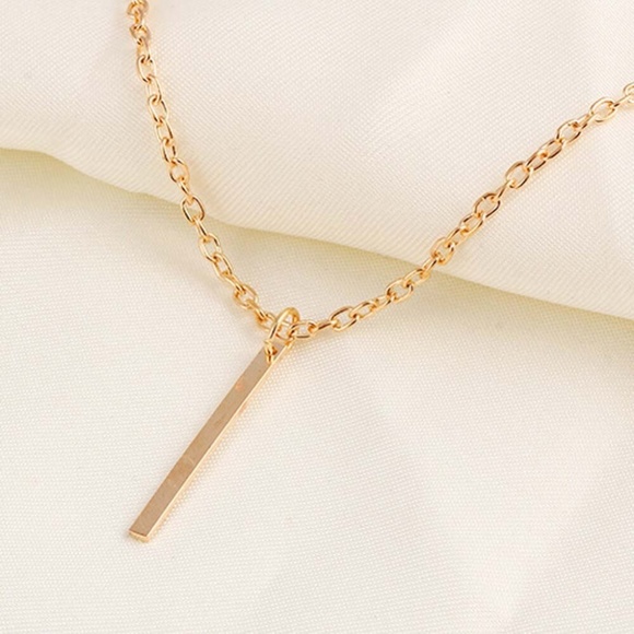 Minimalist Dainty Bar Layering Boho Indie Necklace - Picture 2 of 7